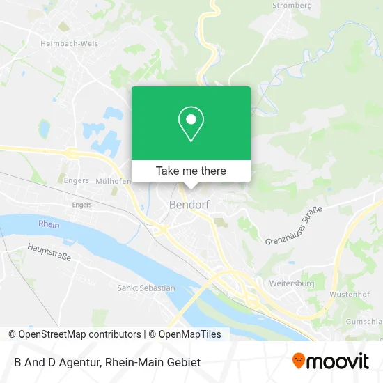 B And D Agentur map