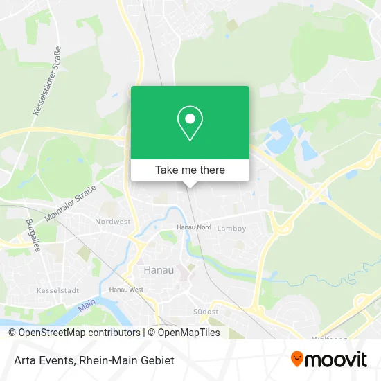 Arta Events map