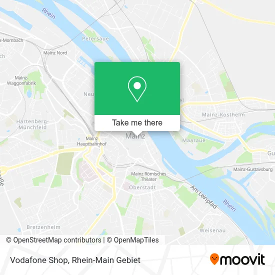 Vodafone Shop map
