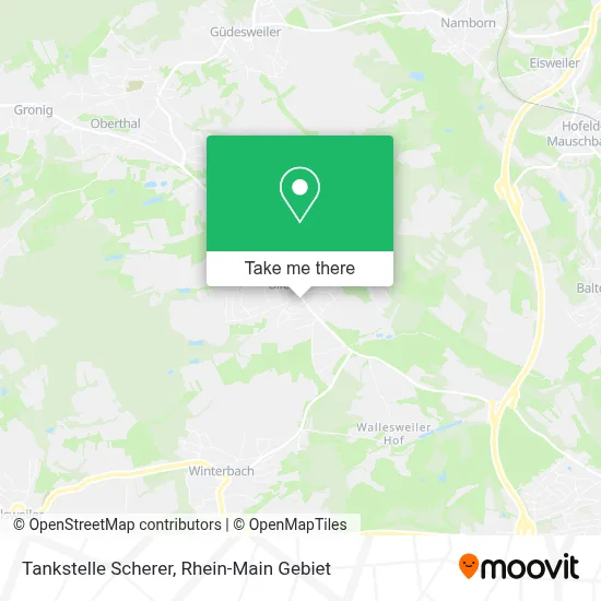 Tankstelle Scherer map