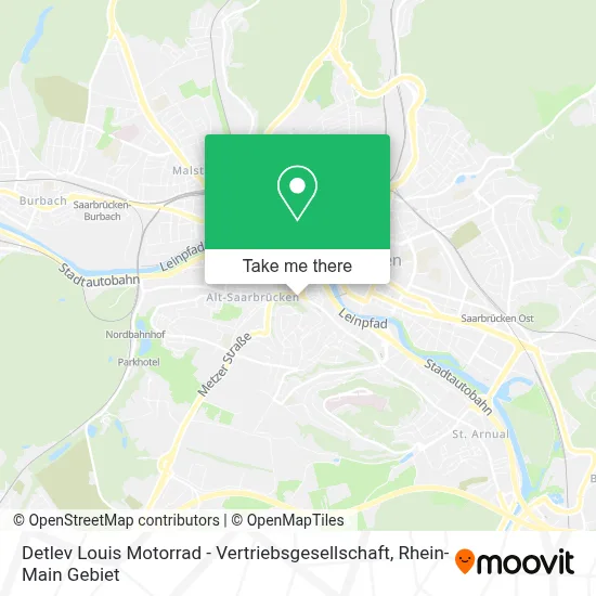 Detlev Louis Motorrad - Vertriebsgesellschaft map