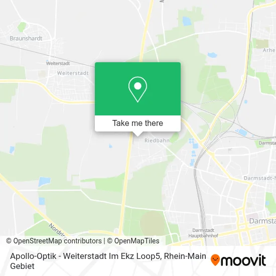 Apollo-Optik - Weiterstadt Im Ekz Loop5 map