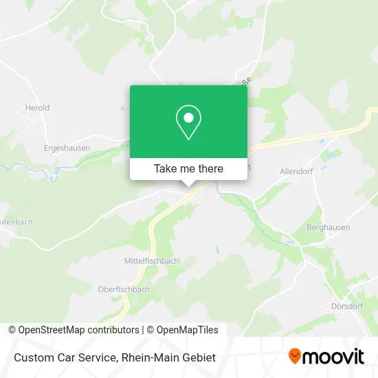 Custom Car Service map
