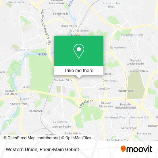 Western Union map