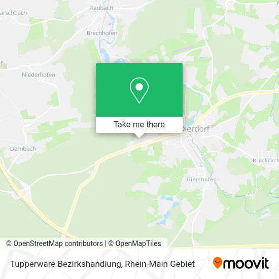 Tupperware Bezirkshandlung map