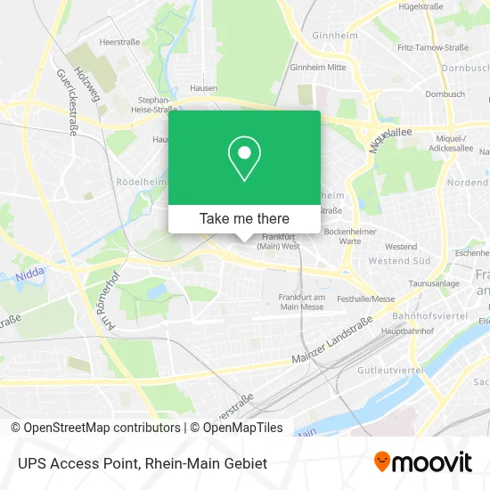 Ups Access Point map