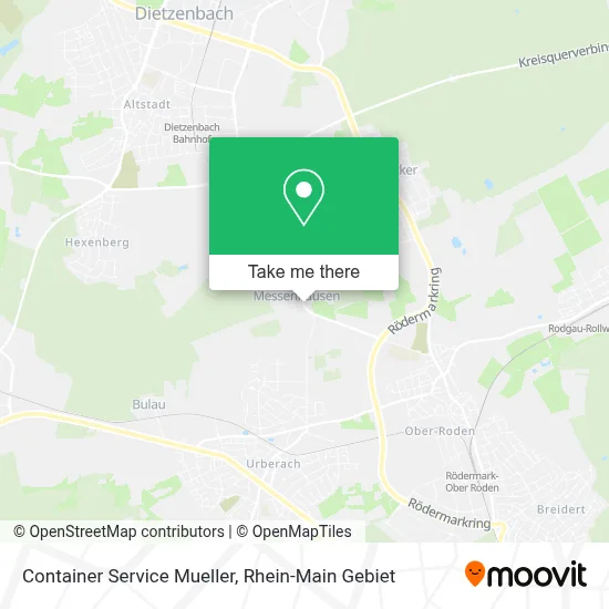 Container Service Mueller map