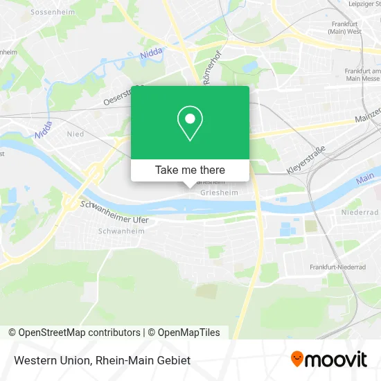Western Union map