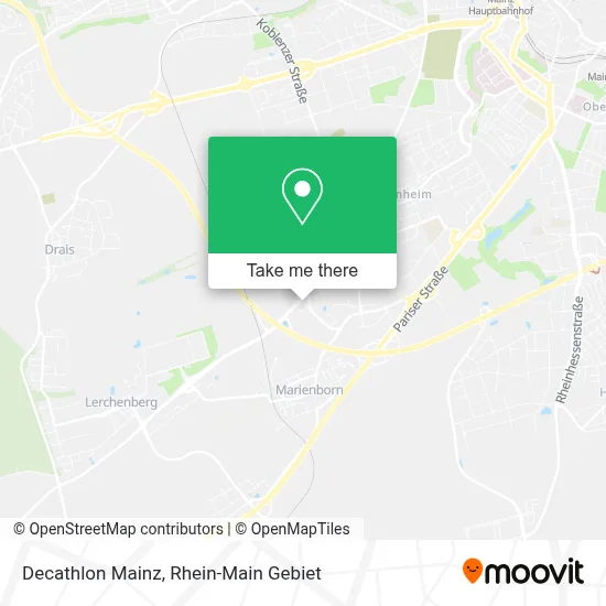 Decathlon Mainz map
