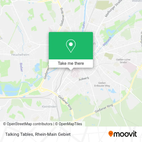 Talking Tables map