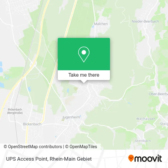 Ups Access Point map