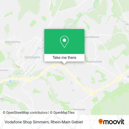 Vodafone Shop Simmern map