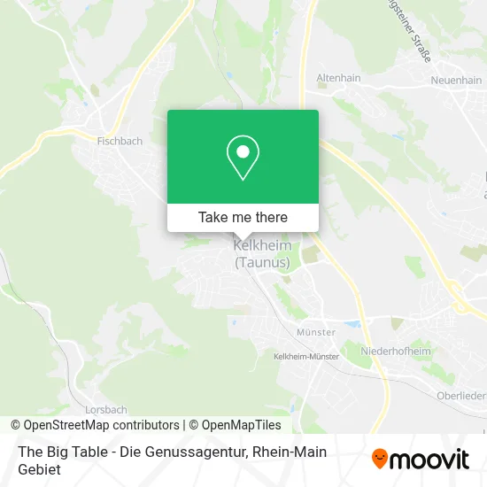 The Big Table - Die Genussagentur map