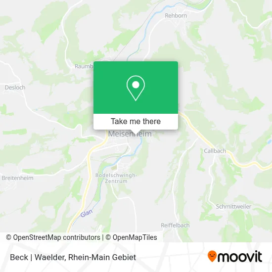 Beck | Waelder map