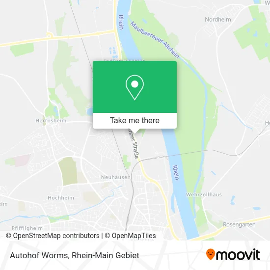 Autohof Worms map