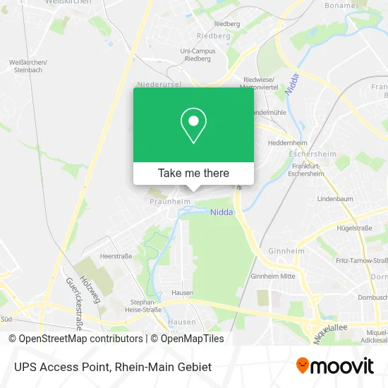 Ups Access Point map