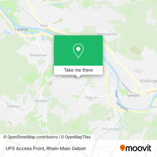 Ups Access Point map