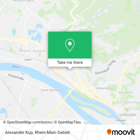 Alexander Kup map