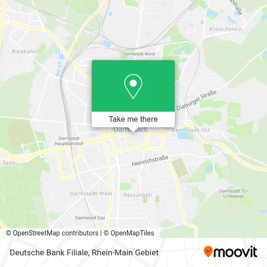 Deutsche Bank Filiale map