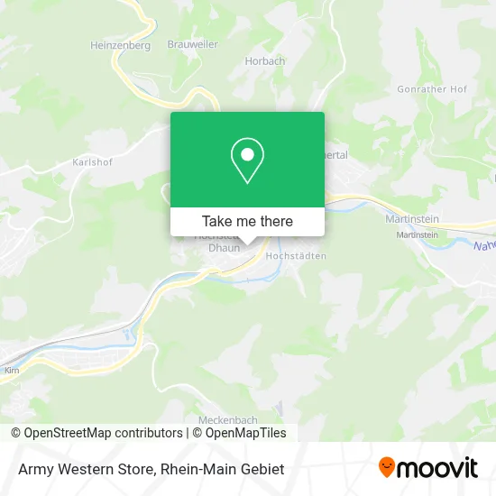 Army Western Store map