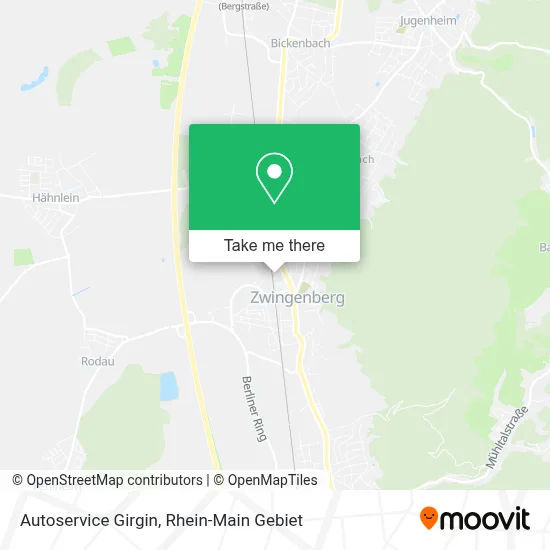 Autoservice Girgin map