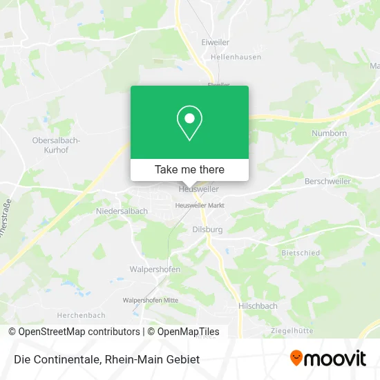 Die Continentale map