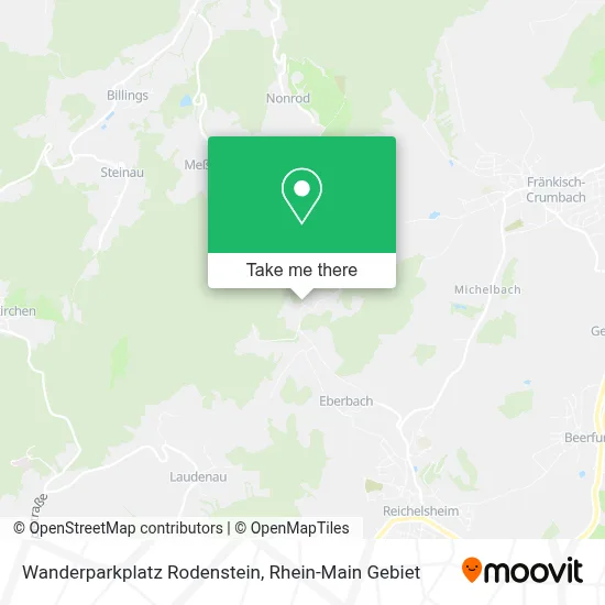 Wanderparkplatz Rodenstein map