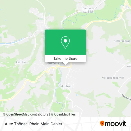 Auto Thönes map