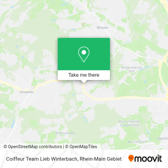 Coiffeur Team Lieb Winterbach map