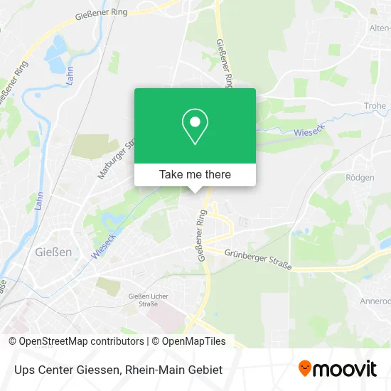 Ups Center Giessen map
