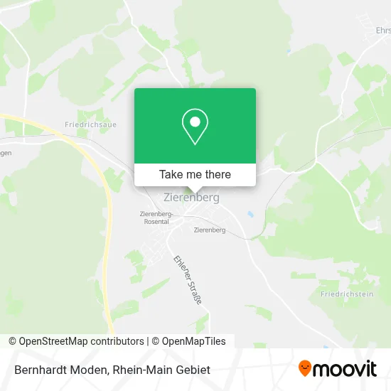 Bernhardt Moden map