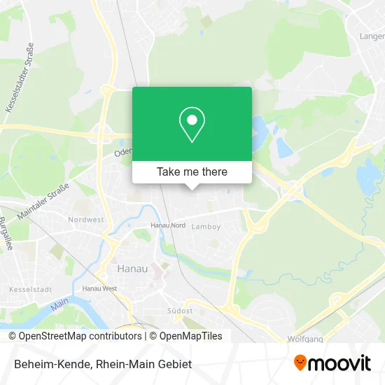 Beheim-Kende map