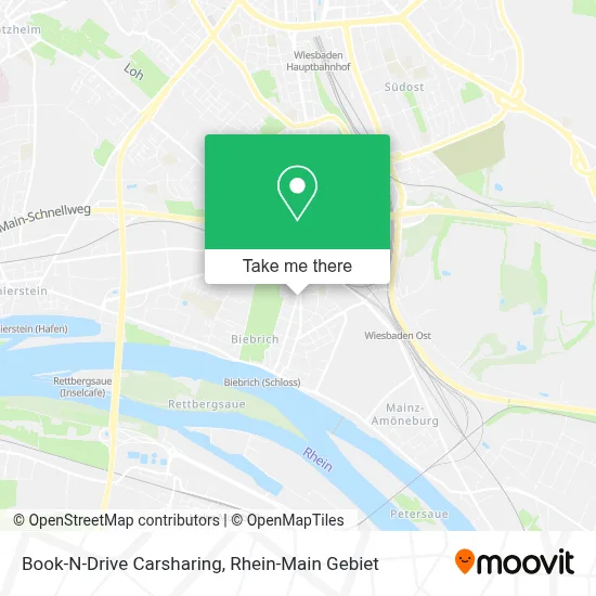 Book-N-Drive Carsharing map