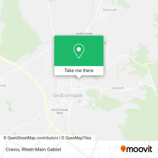 Crevio map