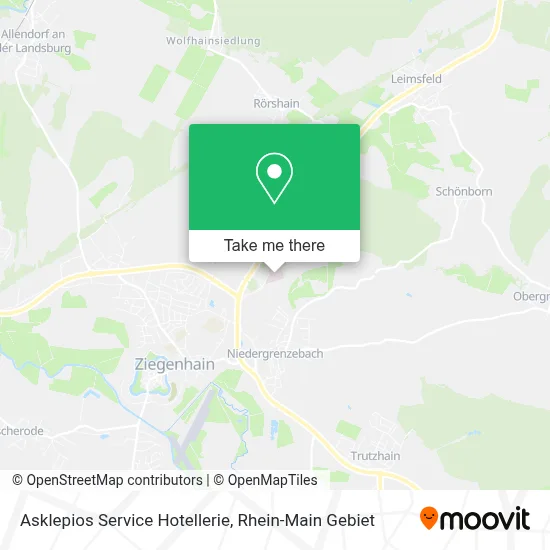 Asklepios Service Hotellerie map