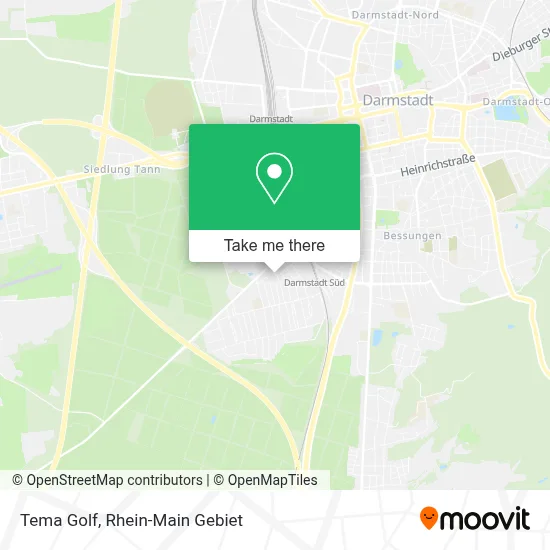 Tema Golf map