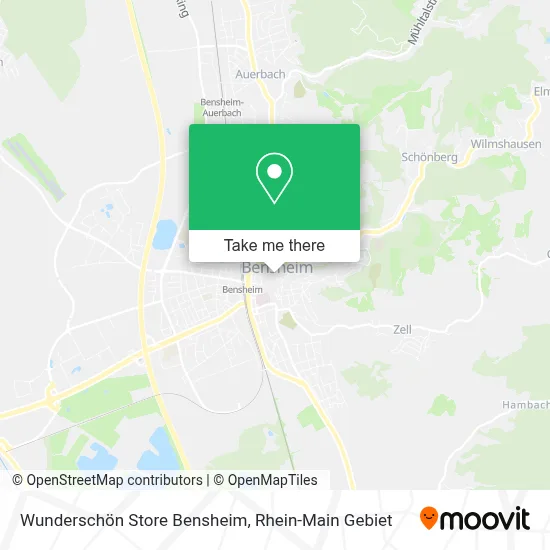 Wunderschön Store Bensheim map
