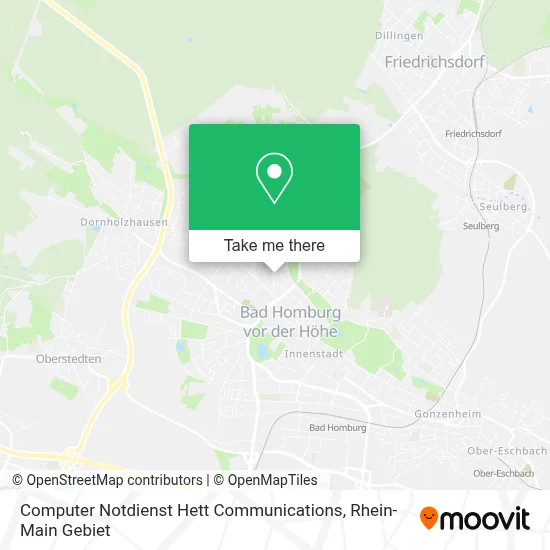 Computer Notdienst Hett Communications map