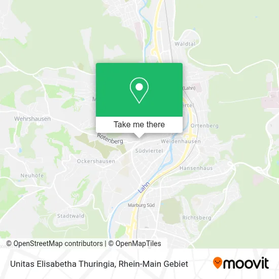 Unitas Elisabetha Thuringia map