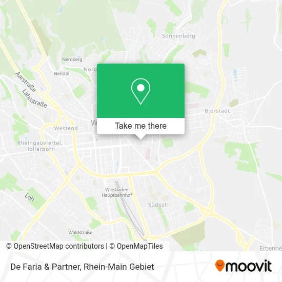 De Faria & Partner map