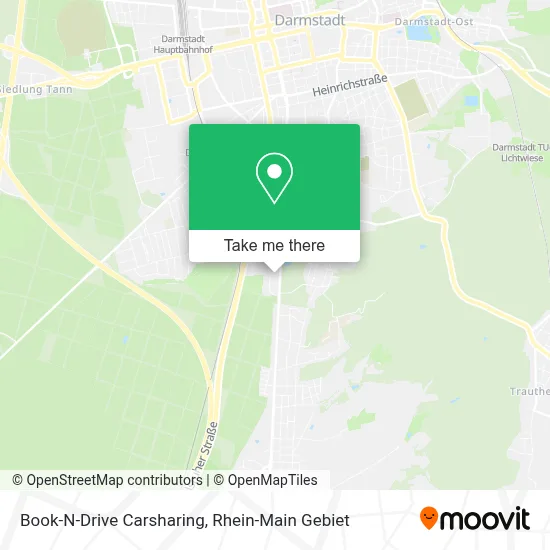 Book-N-Drive Carsharing map