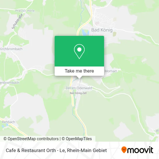 Cafe & Restaurant Orth - Le map