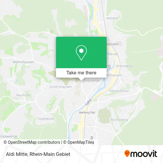 Aldi Mitte map