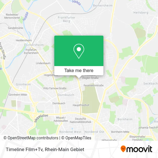 Timeline Film+Tv map