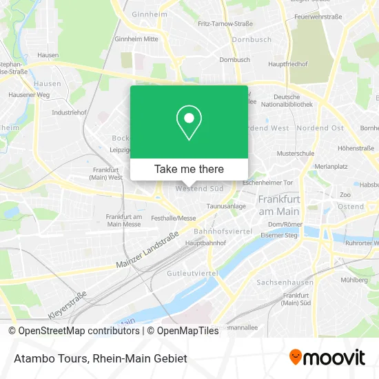 Atambo Tours map