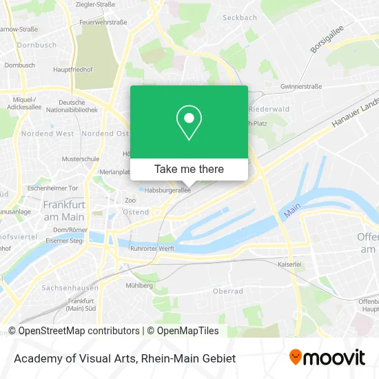 Academy Of Visual Arts map