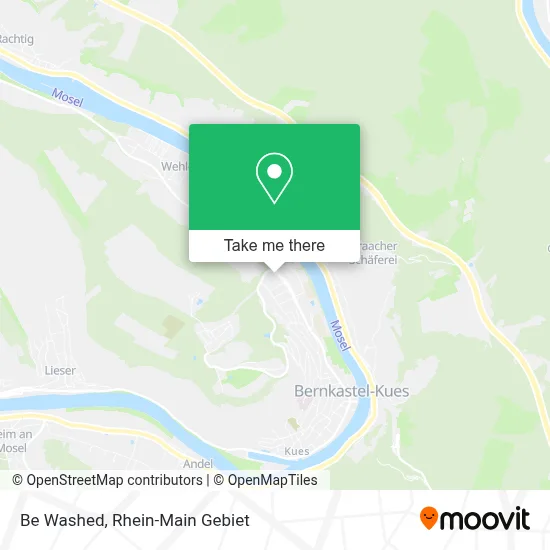 Be Washed map