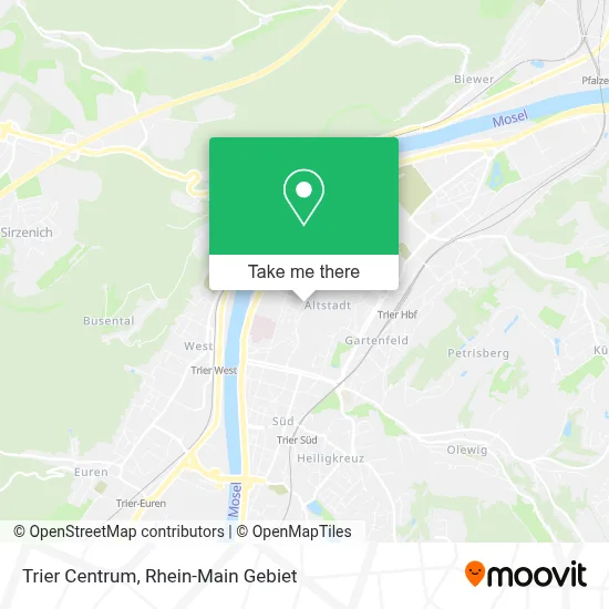 Trier Centrum map