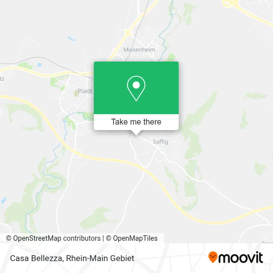 Casa Bellezza map