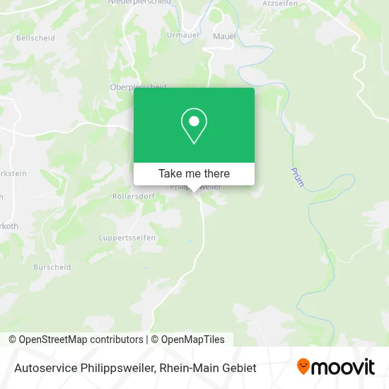 Autoservice Philippsweiler map